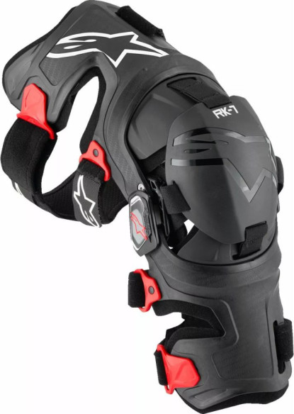 Genunchiere Moto MX Supertech RK-7 Plasma Black/White/Red 24
