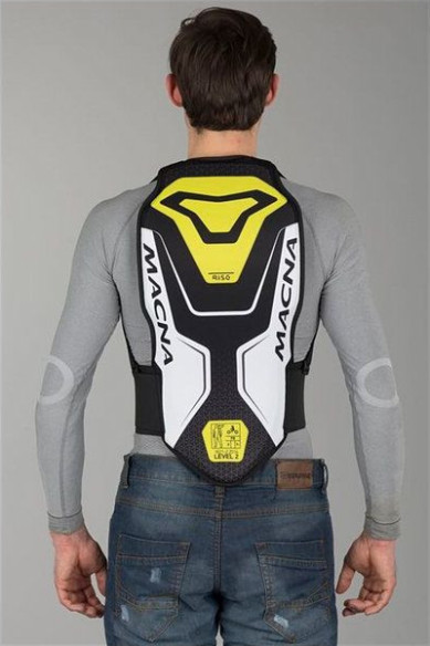 Protectie Spate Bretele Level 2 White/Black/Yellow