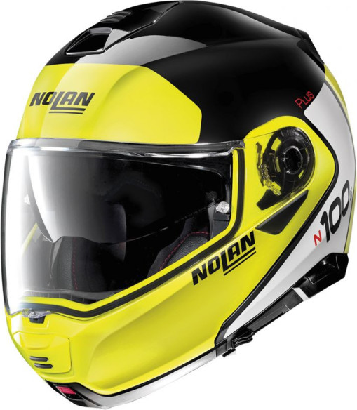 Casca Flip-Up N 100-5 Plus Distinctive N-Com Negru Lucios