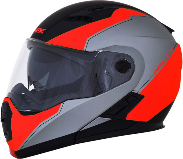 Casca Moto Modulara FX-111 Matte Black/Red