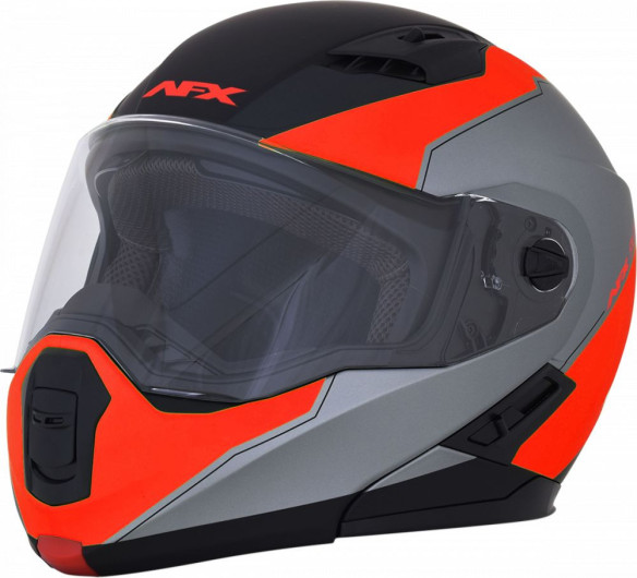 Casca Moto Modulara FX-111 Matte Black/Red