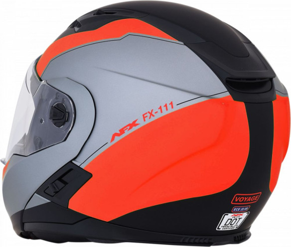 Casca Moto Modulara FX-111 Matte Black/Red
