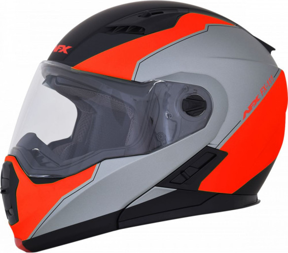 Casca Moto Modulara FX-111 Matte Black/Red