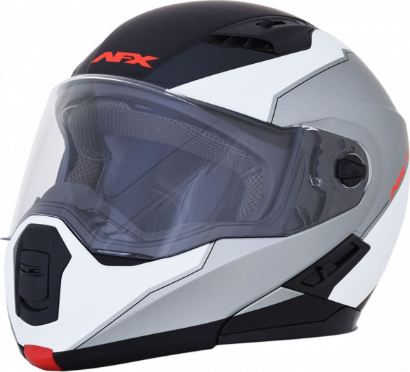 Casca Moto Modulara FX-111 Matte Black /White
