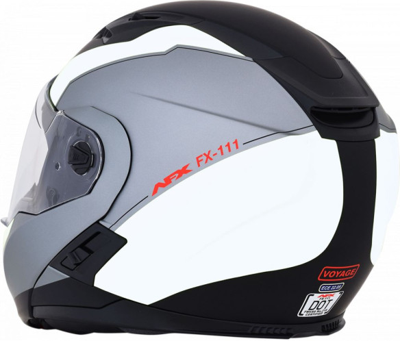 Casca Moto Modulara FX-111 Matte Black /White