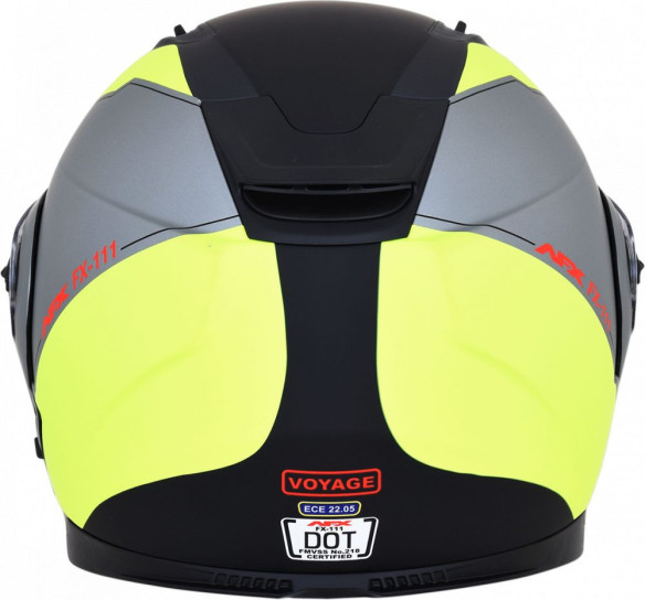 Casca Moto Modulara FX-111 Matte Black /Yellow