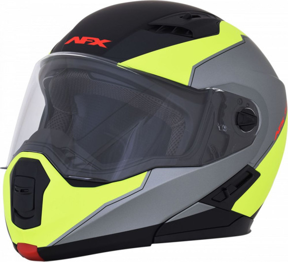 Casca Moto Modulara FX-111 Matte Black /Yellow