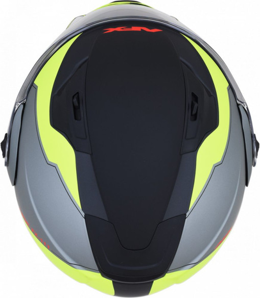 Casca Moto Modulara FX-111 Matte Black /Yellow