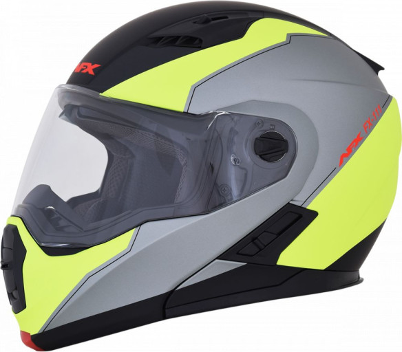 Casca Moto Modulara FX-111 Matte Black /Yellow
