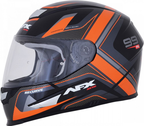 Casca Moto Full-Face FX-99 Recurve Street Black/Orange