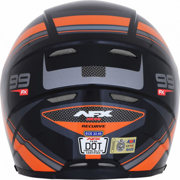 Casca Moto Full-Face FX-99 Recurve Street Black/Orange