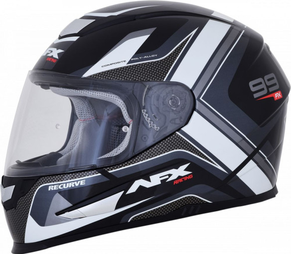 Casca Moto Full-Face FX-99 Recurve Street Black/White