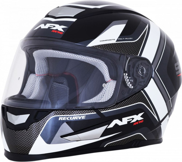 Casca Moto Full-Face FX-99 Recurve Street Black/White