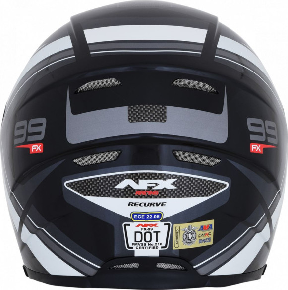 Casca Moto Full-Face FX-99 Recurve Street Black/White