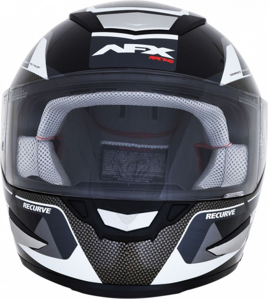 Casca Moto Full-Face FX-99 Recurve Street Black/White