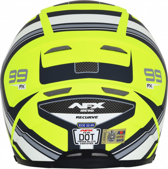 Casca Moto Full-Face FX-99 Recurve Street Matte Yellow/White
