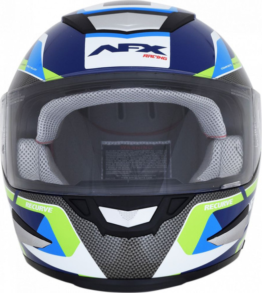 Casca Moto Full-Face FX-99 Recurve Street Navy/Green/Blue