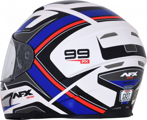 Casca Moto Full-Face FX-99 Recurve Street Red/White/Blue