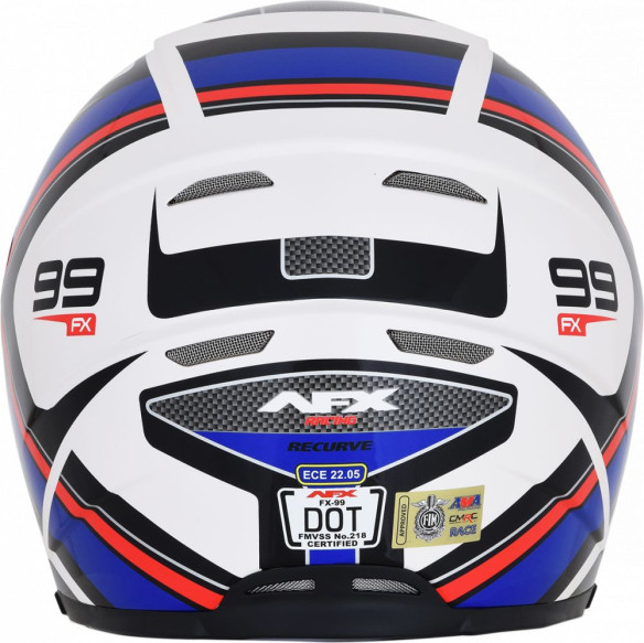Casca Moto Full-Face FX-99 Recurve Street Red/White/Blue