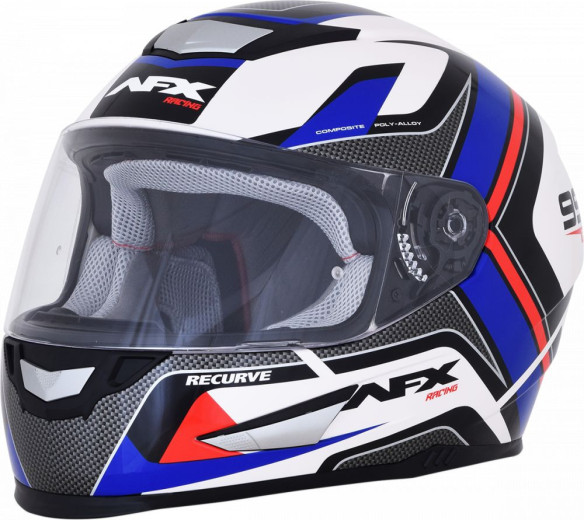 Casca Moto Full-Face FX-99 Recurve Street Red/White/Blue