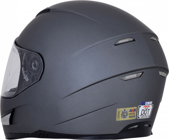 Casca Moto Full-Face FX-99 Solid Street Matte Frost Gray