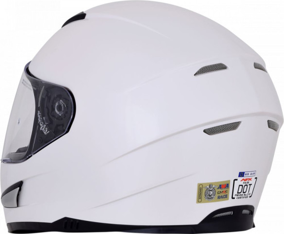 Casca Moto Full-Face FX-99 Solid Street Matte Pearl White