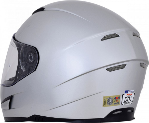 Casca Moto Full-Face FX-99 Solid Street Matte Silver