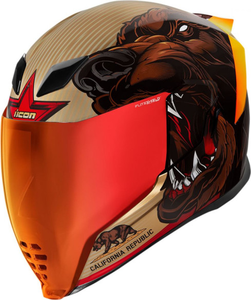 Casca Moto Full-Face Airflite Ursamajor Gold