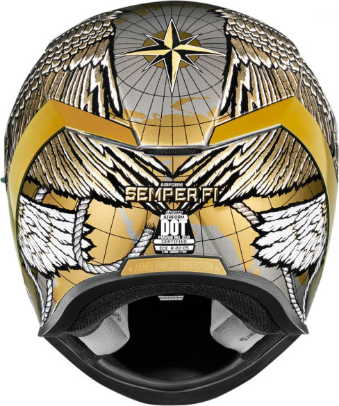 Casca Moto Full-Face Airform Semper Fi Red