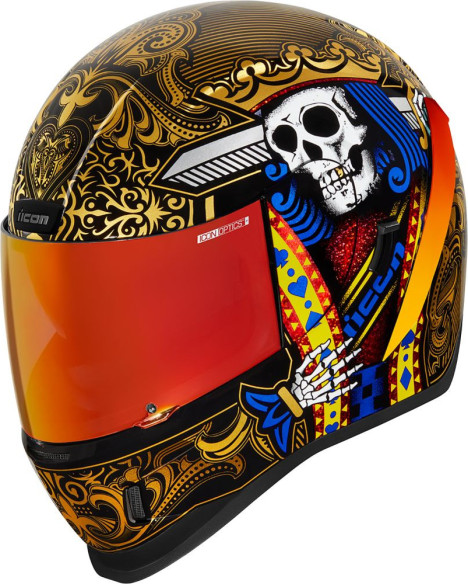 Casca Moto Full-Face AirForm Suicide King Gold