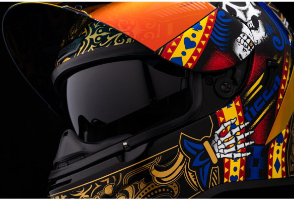 Casca Moto Full-Face AirForm Suicide King Gold
