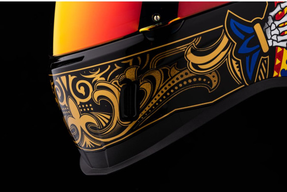 Casca Moto Full-Face AirForm Suicide King Gold