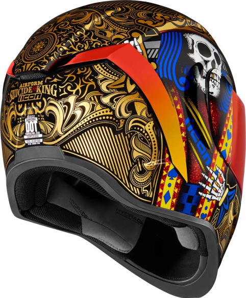 Casca Moto Full-Face AirForm Suicide King Gold