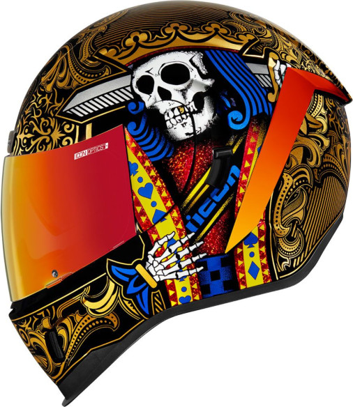 Casca Moto Full-Face AirForm Suicide King Gold