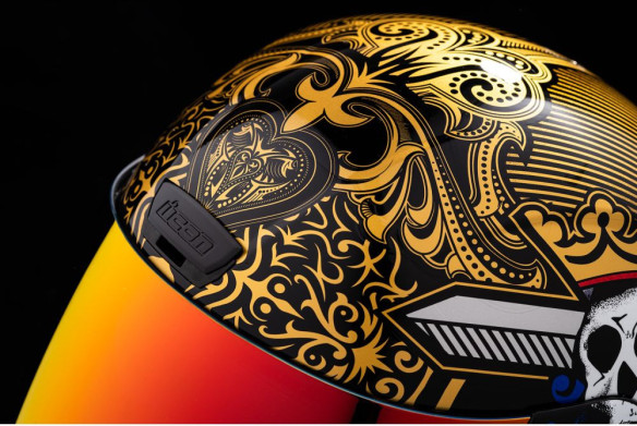Casca Moto Full-Face AirForm Suicide King Gold