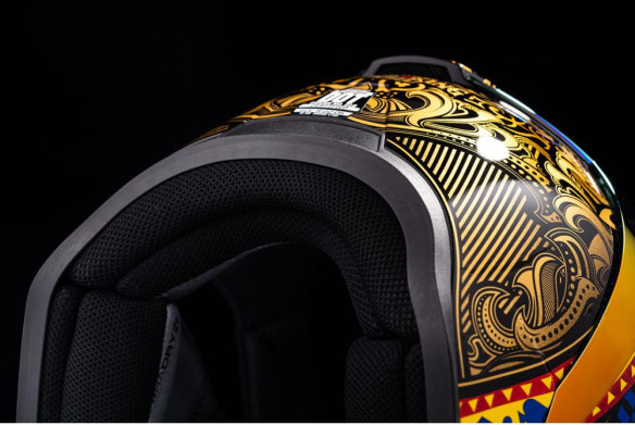 Casca Moto Full-Face AirForm Suicide King Gold