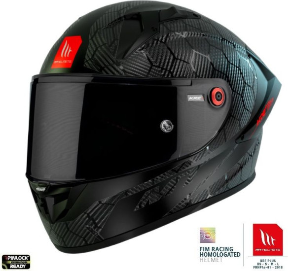 Casca Moto Full-Face KRE+ Carbon A11 Black Glossy 2023