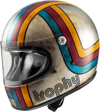 Casca Moto Full-Face Trophy PE EX 77BM Gray/Blue/Red 2024