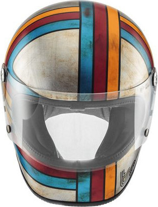 Casca Moto Full-Face Trophy PE EX 77BM Gray/Blue/Red 2024