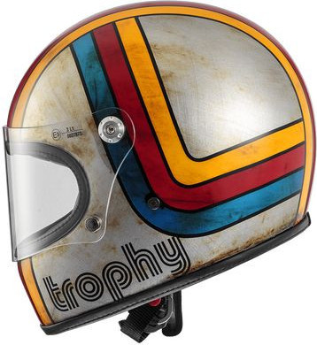 Casca Moto Full-Face Trophy PE EX 77BM Gray/Blue/Red 2024
