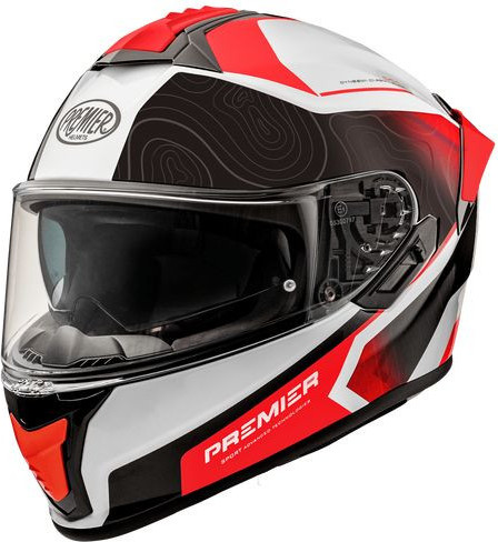 Casca Moto Full-Face Evoluzione DK 2BM White/Red 2024