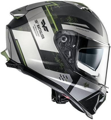 Casca Moto Full-Face Typhoon BA MILYBM Matt Gray/Black 2024