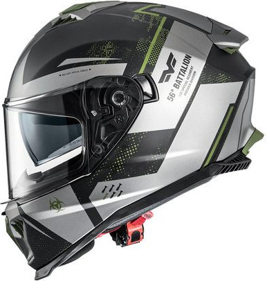 Casca Moto Full-Face Typhoon BA MILYBM Matt Gray/Black 2024
