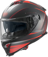 Casca Moto Full-Face Typhoon FR 92BM Matt Black/Red 2024