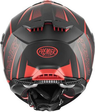 Casca Moto Full-Face Typhoon FR 92BM Matt Black/Red 2024