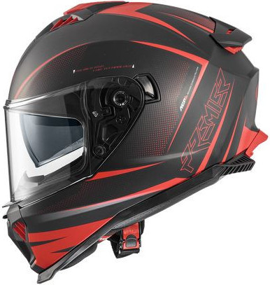 Casca Moto Full-Face Typhoon FR 92BM Matt Black/Red 2024