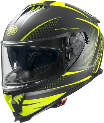 Casca Moto Full-Face Typhoon FR Y9BM Matt Black/Yellow 2024
