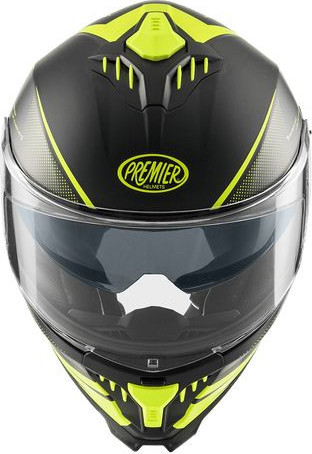 Casca Moto Full-Face Typhoon FR Y9BM Matt Black/Yellow 2024