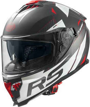 Casca Moto Full-Face Typhoon RS 2BM Matt Black/White/Red 2024