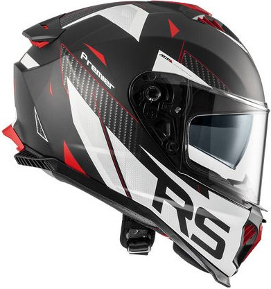 Casca Moto Full-Face Typhoon RS 2BM Matt Black/White/Red 2024